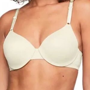Warner’s Full Coverage Padded Adjustable Lightweight Yellow Bra 40D